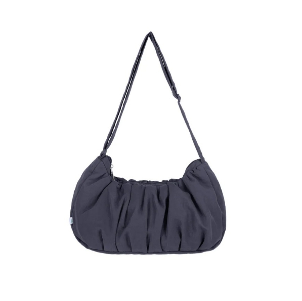 Goodtotes Small Sling Shoulder Bag in Dark Gray